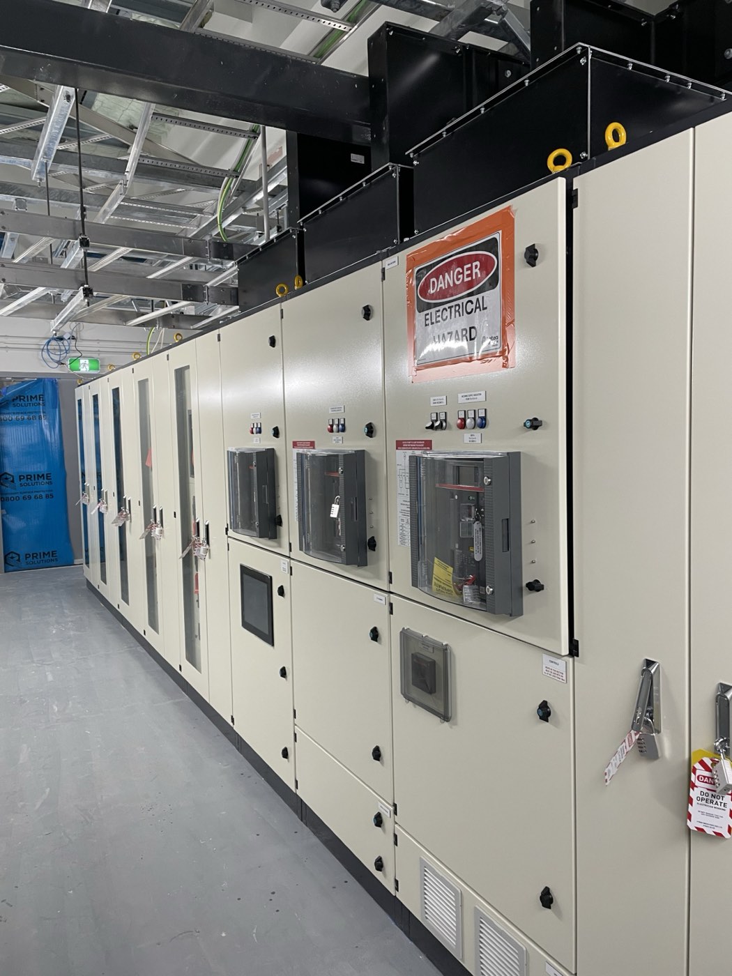 Main switchboard lineup installed by HEL Electrical in a new Dunedin switchroom