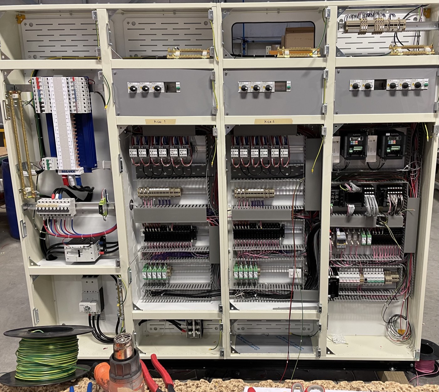Multi-cubicle motor control centre built by HEL Electrical in Dunedin